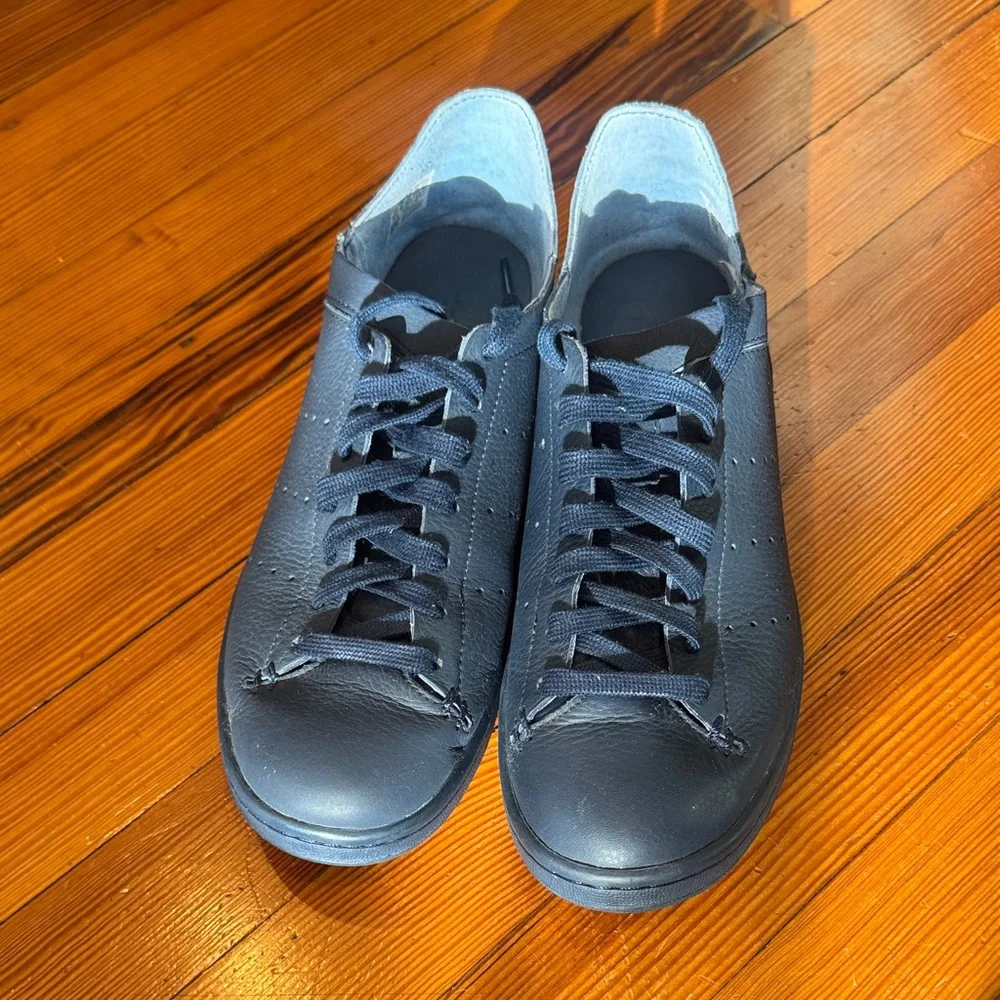 ADIDAS Stan Smith Leather 'Navy' New (Size 9.5 men's) - Picture 2 of 5